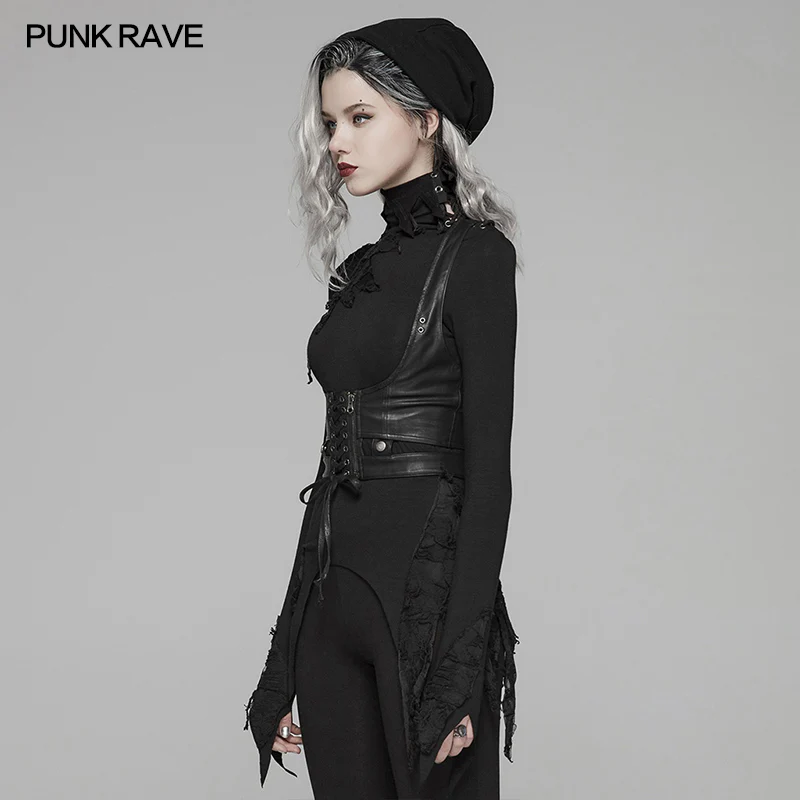 Punk Accessories Leather PU Vest - Image 2