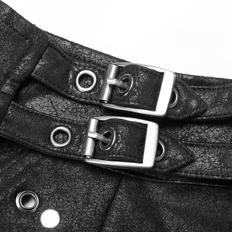 Punk Asymmetric One-arm Short Coat - Image 6