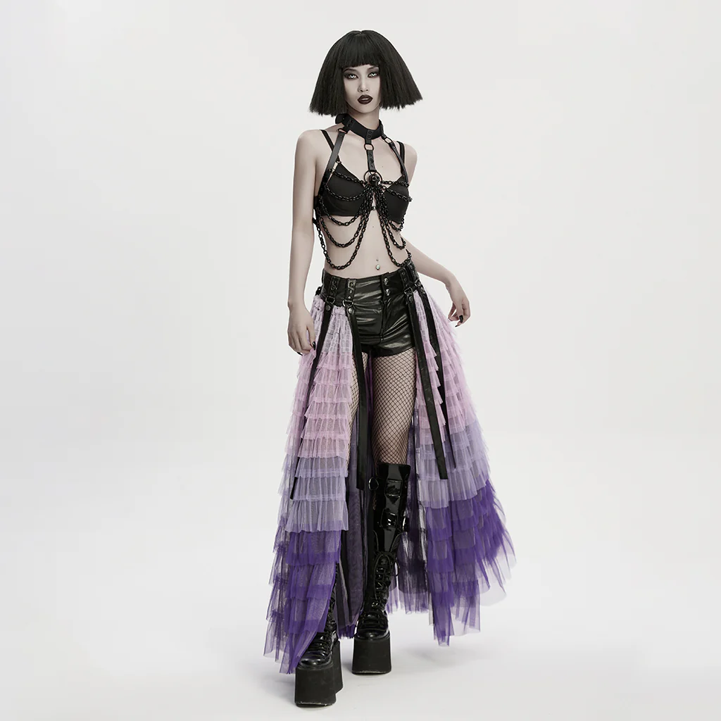 Punk Bat Bow Skull Chest Chain - Image 4