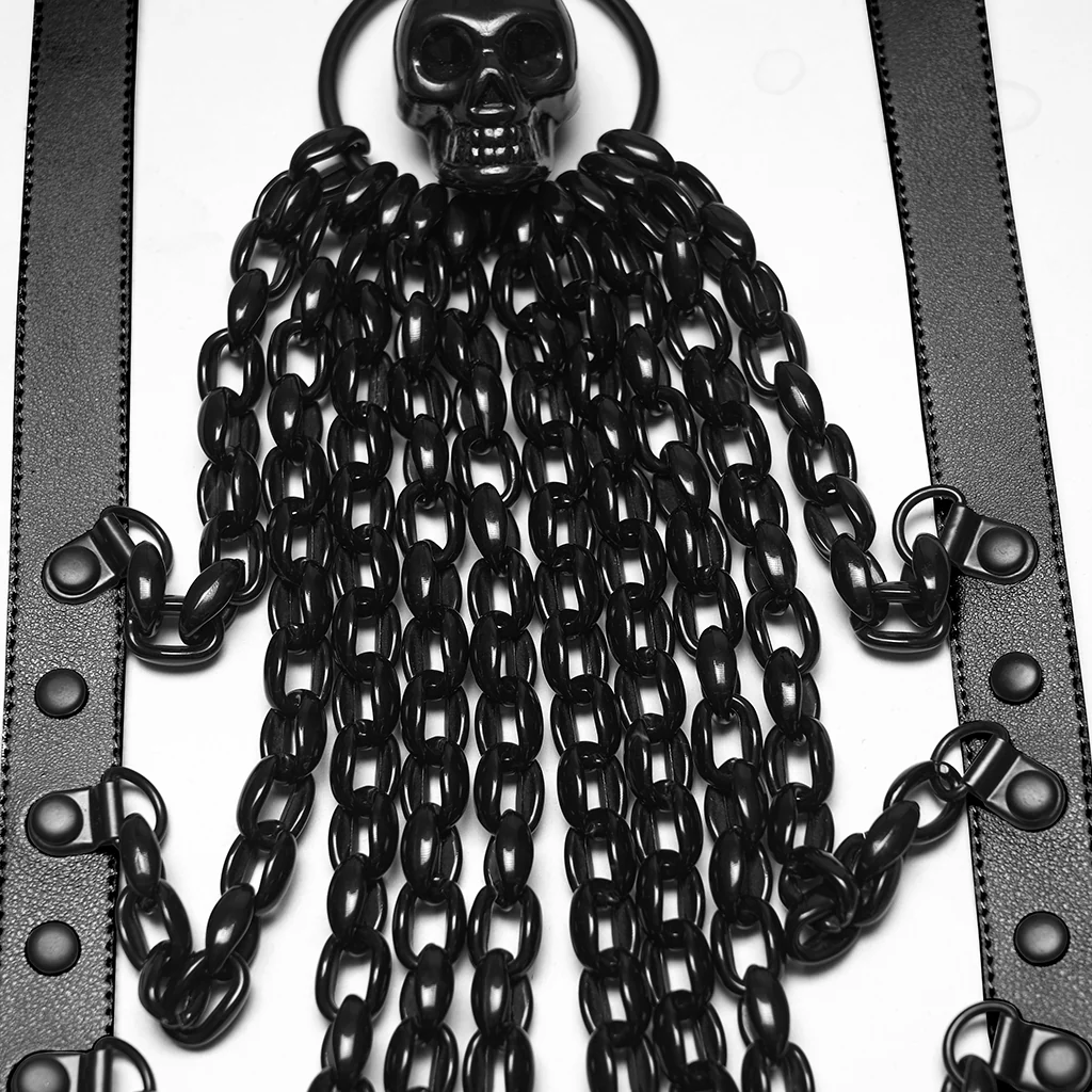 Punk Bat Bow Skull Chest Chain - Image 7