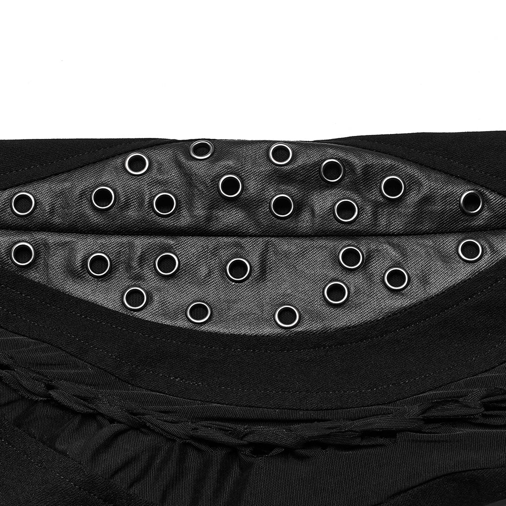 Punk burnt pattern hollow trousers - Image 7