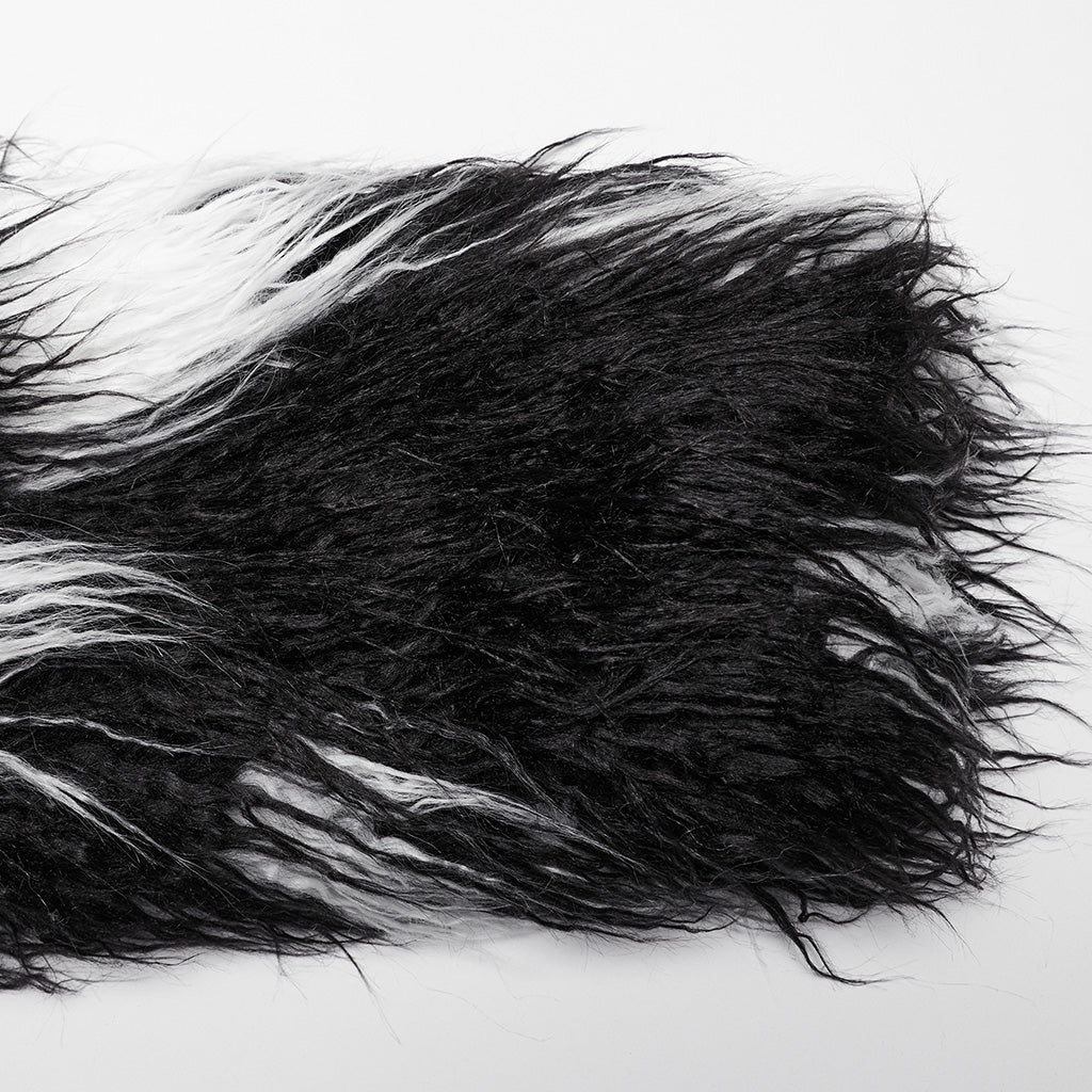 Punk Contrast faux fur jacket - Image 15