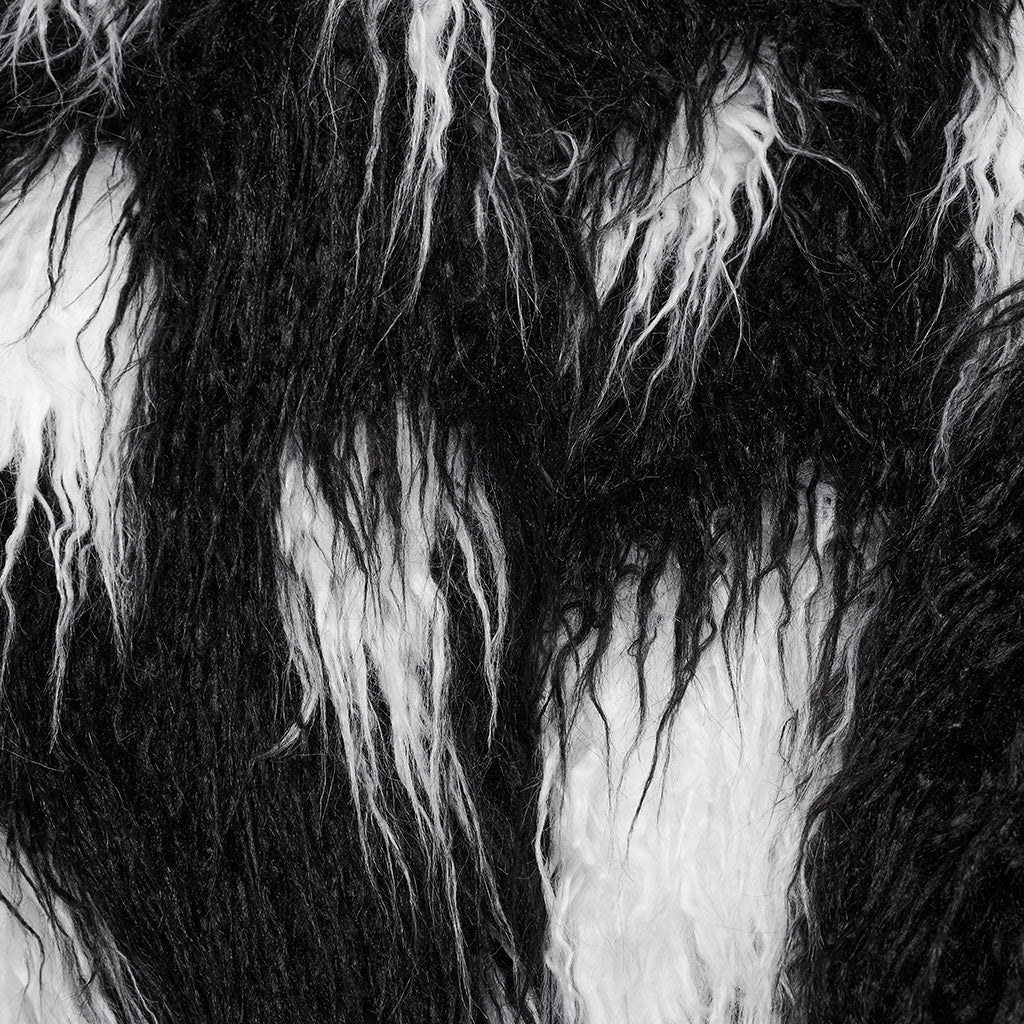 Punk Contrast faux fur jacket - Image 9