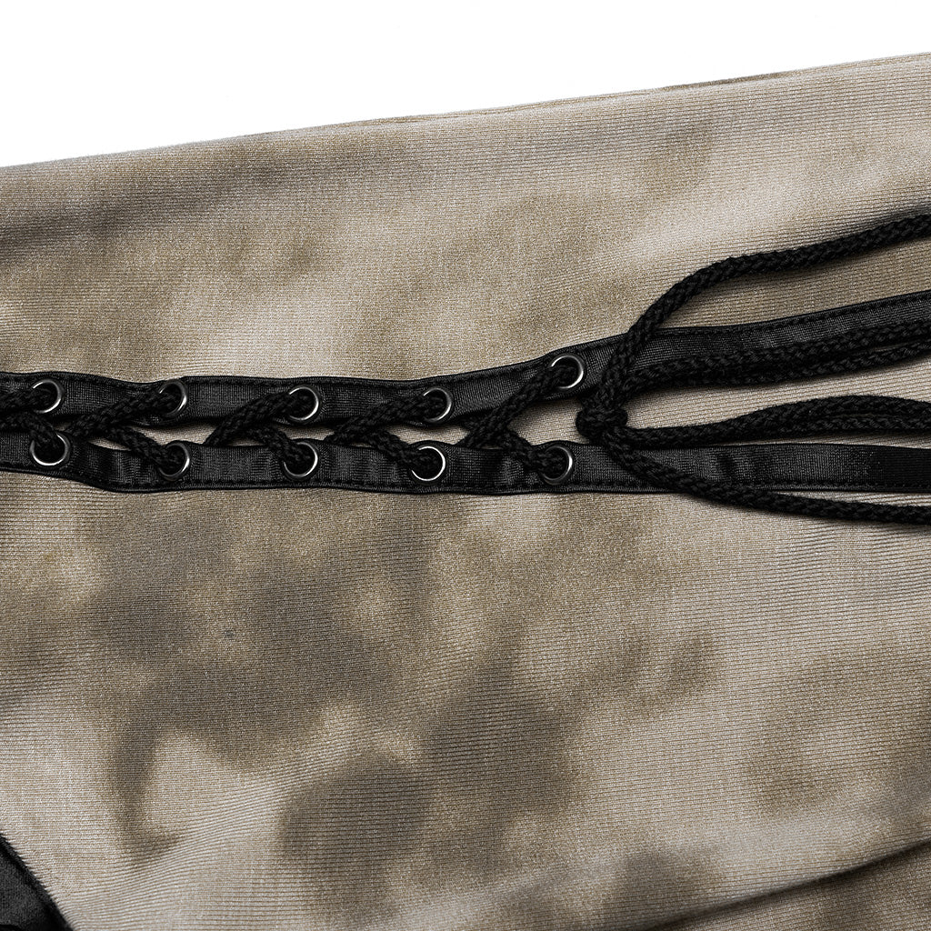 Punk cool drawstring slit skirt - Image 10