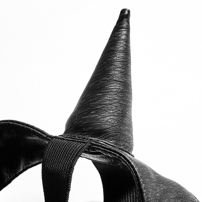 Punk Dark Evil Demon Hood With Drawstring Mask Personality Accessories - Image 10