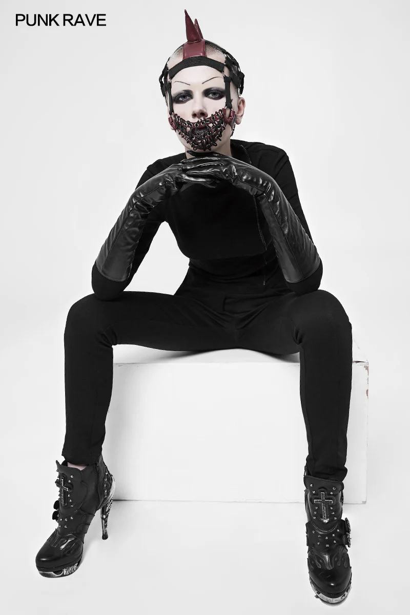 Punk Dark Evil Demon Hood With Drawstring Mask Personality Accessories - Image 11