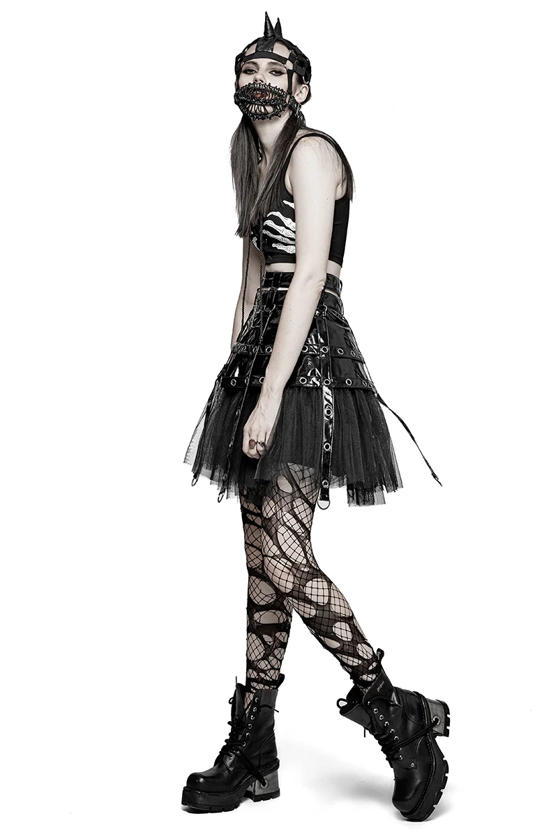 Punk Dark Evil Demon Hood With Drawstring Mask Personality Accessories - Image 12