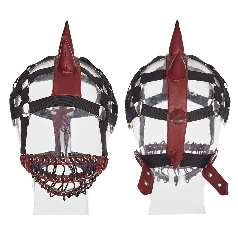 Punk Dark Evil Demon Hood With Drawstring Mask Personality Accessories - Image 4