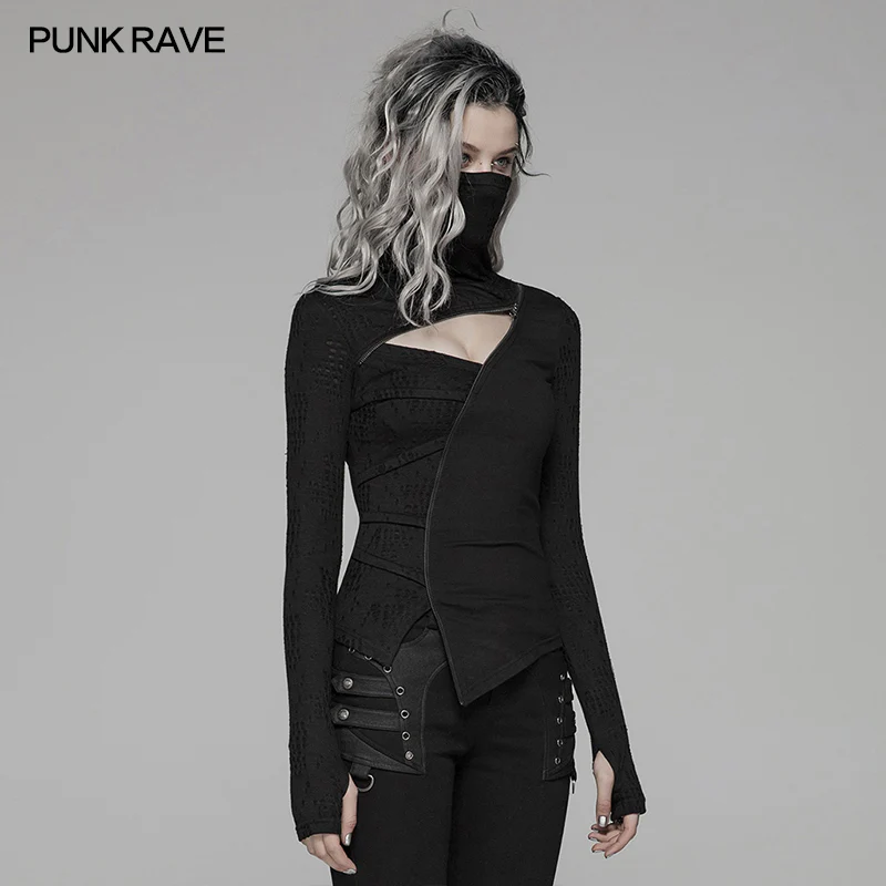 Punk Dark Turtleneck T-shirt - Image 2
