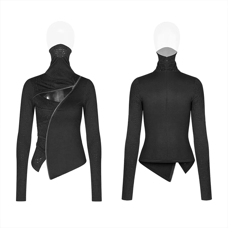 Punk Dark Turtleneck T-shirt - Image 4