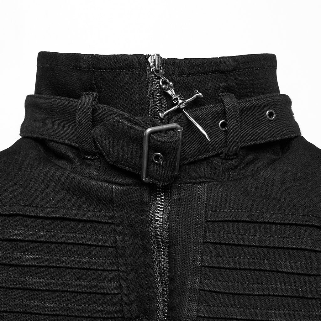 Punk denim ultra short vest - Image 6