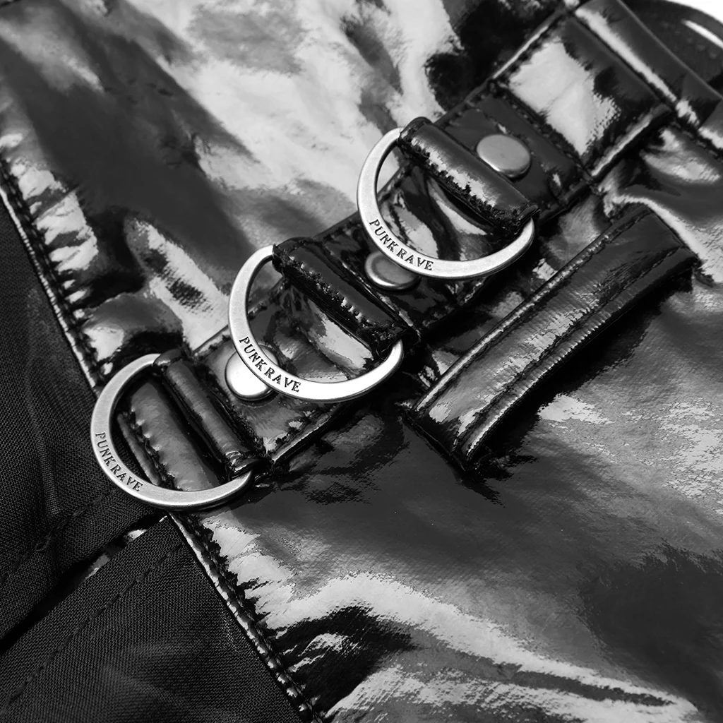 Punk fake two-pieces half skirt - Image 11