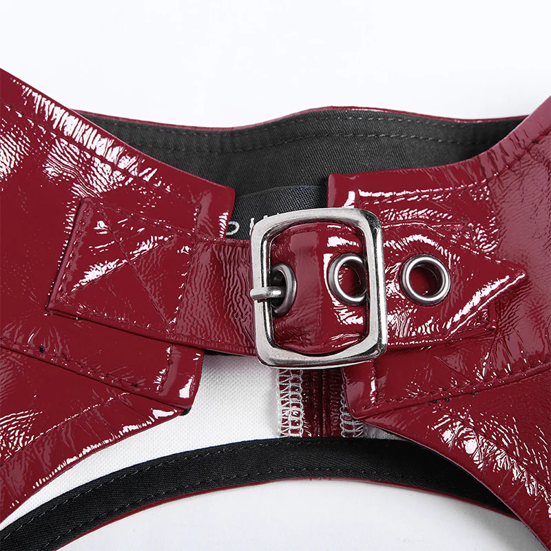 Punk flaming patent leather dress - Image 10