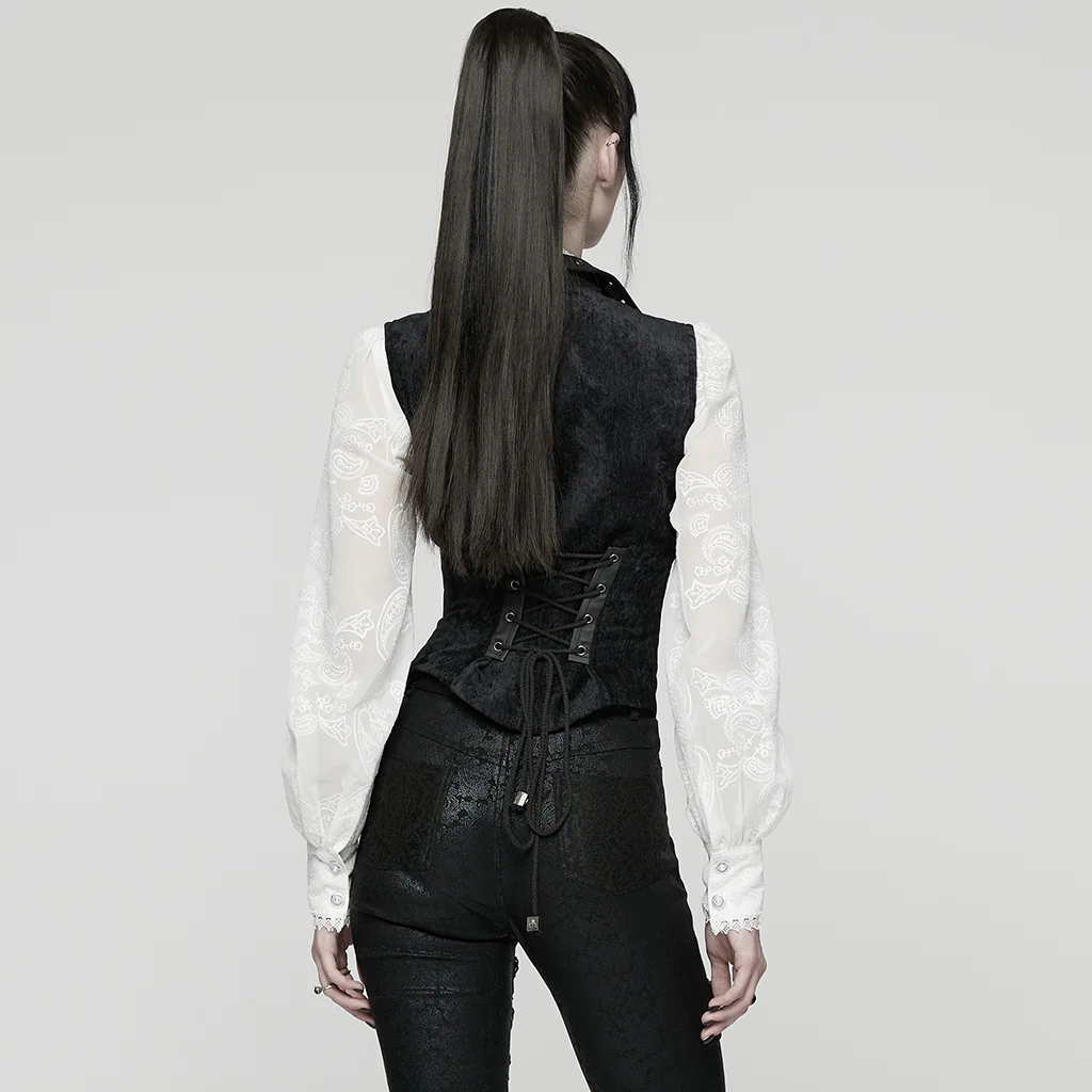 Punk Flamorous Lapel Vest - Image 3
