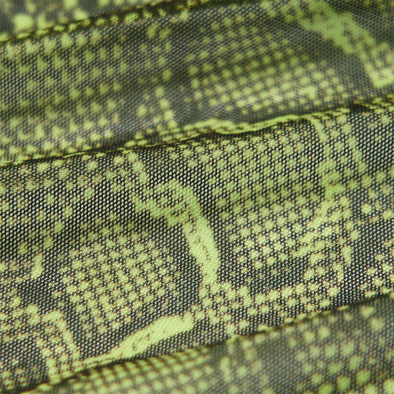 Punk fluorescent serpentine printed triangular face kerchief - Image 5