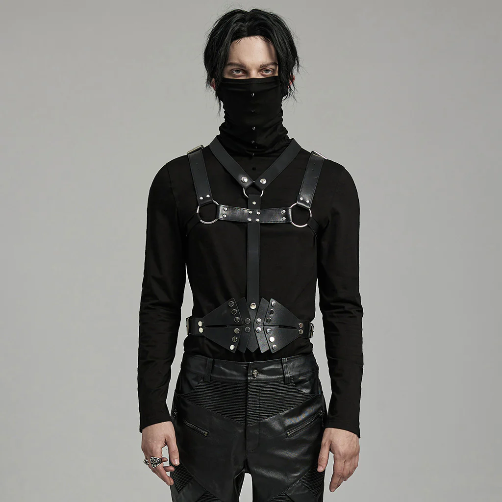 Punk Harness & Belt 2 in 1 Accessory