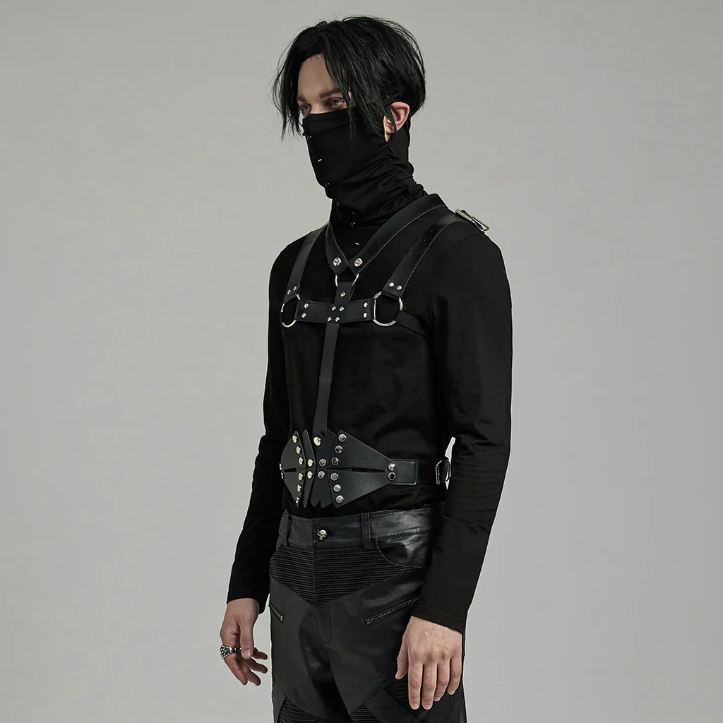 Punk Harness & Belt 2 in 1 Accessory - Image 5