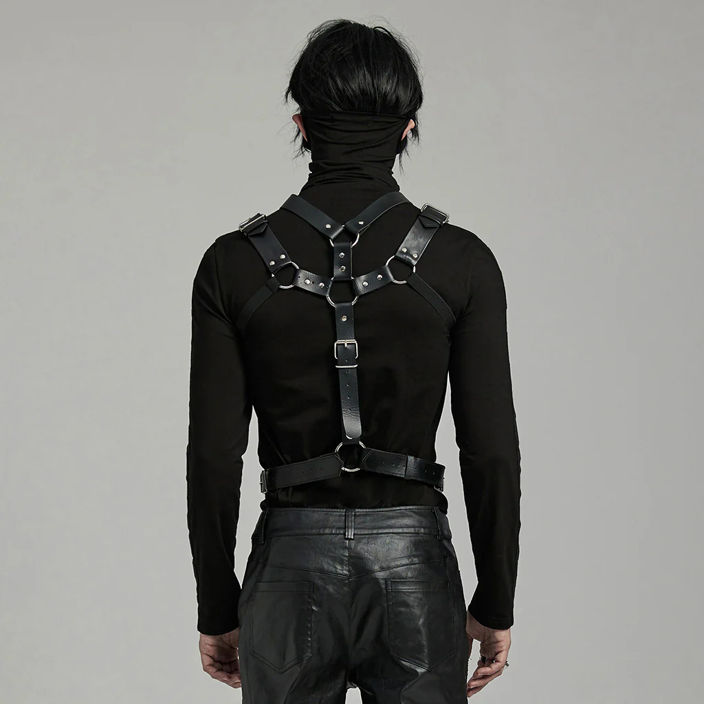 Punk Harness & Belt 2 in 1 Accessory - Image 6