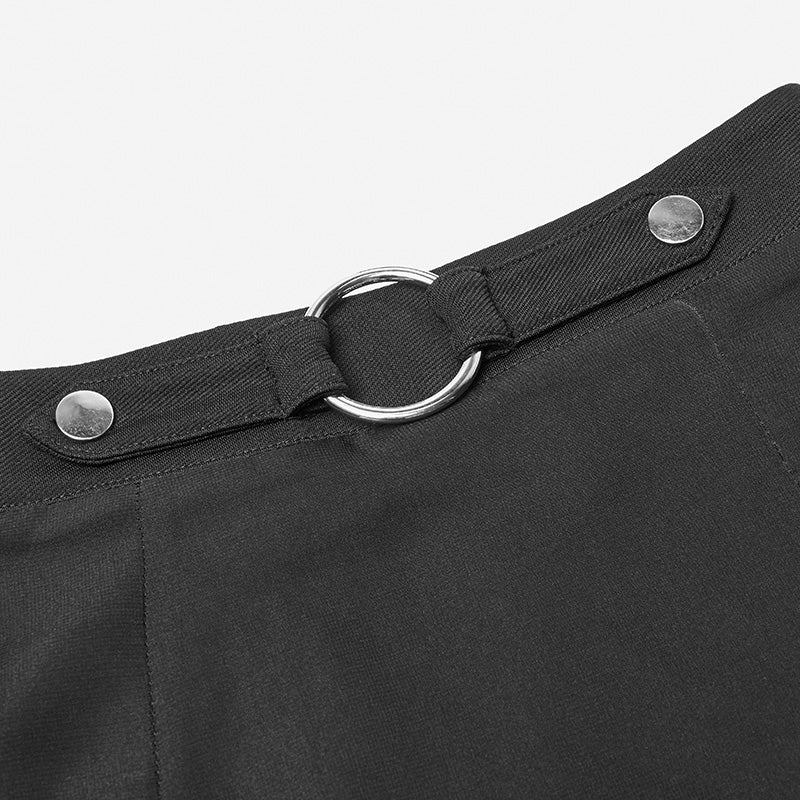 Punk High Waist Chiffon Translucent Long Split Skirt - Image 5