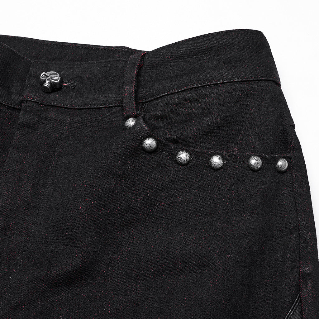 Punk hollow structured flared pants - Image 16