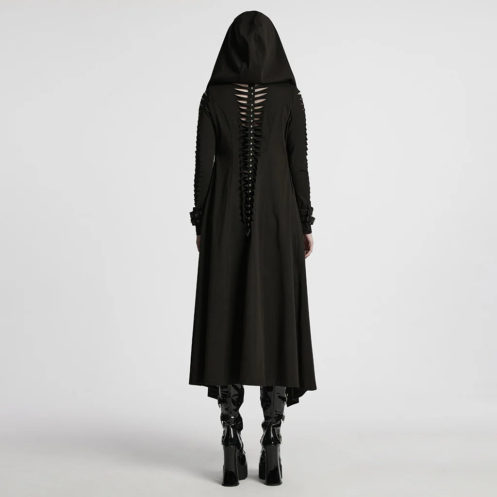 Punk hooded cut washed jacket - Image 4