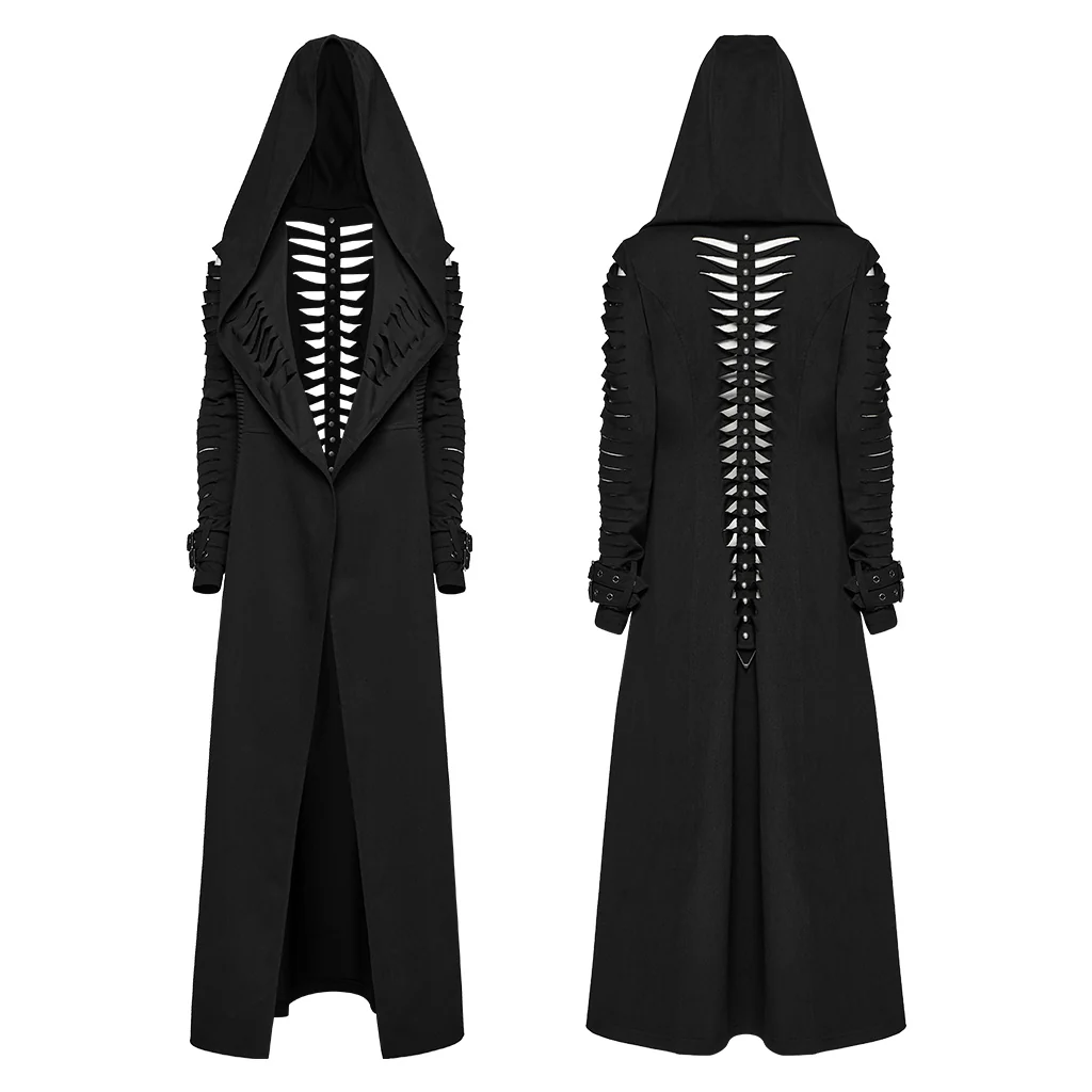 Punk hooded cut washed jacket - Image 6