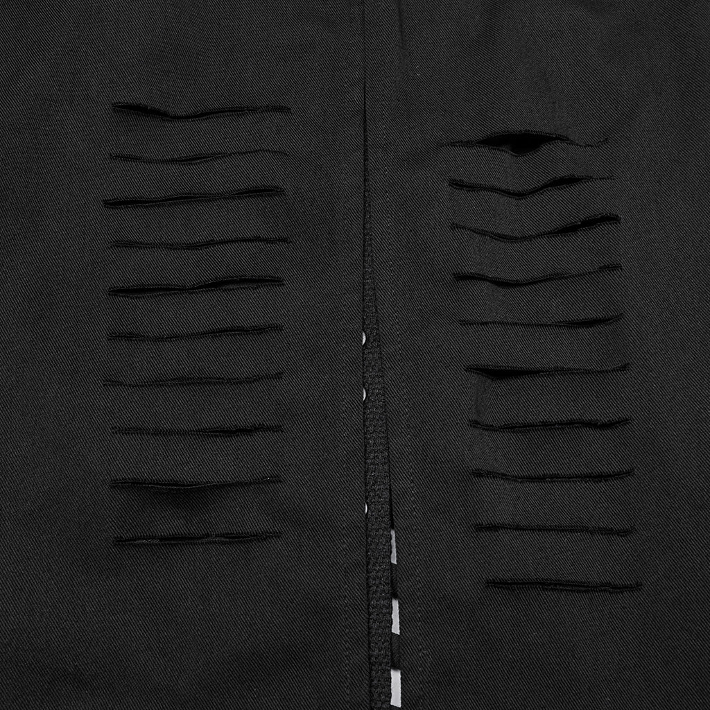 Punk hooded cut washed jacket - Image 7