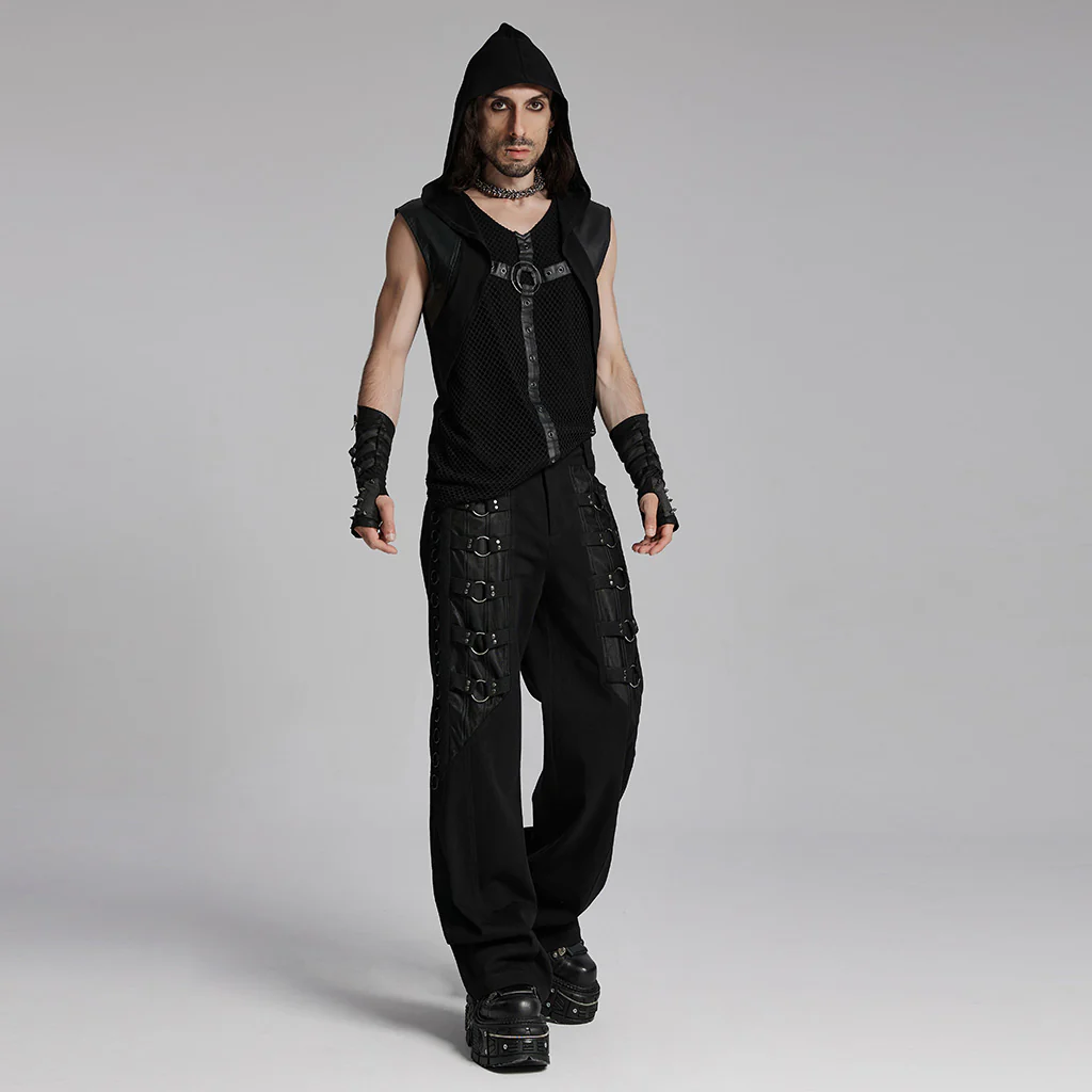 Punk hooded decadent vest - Image 4