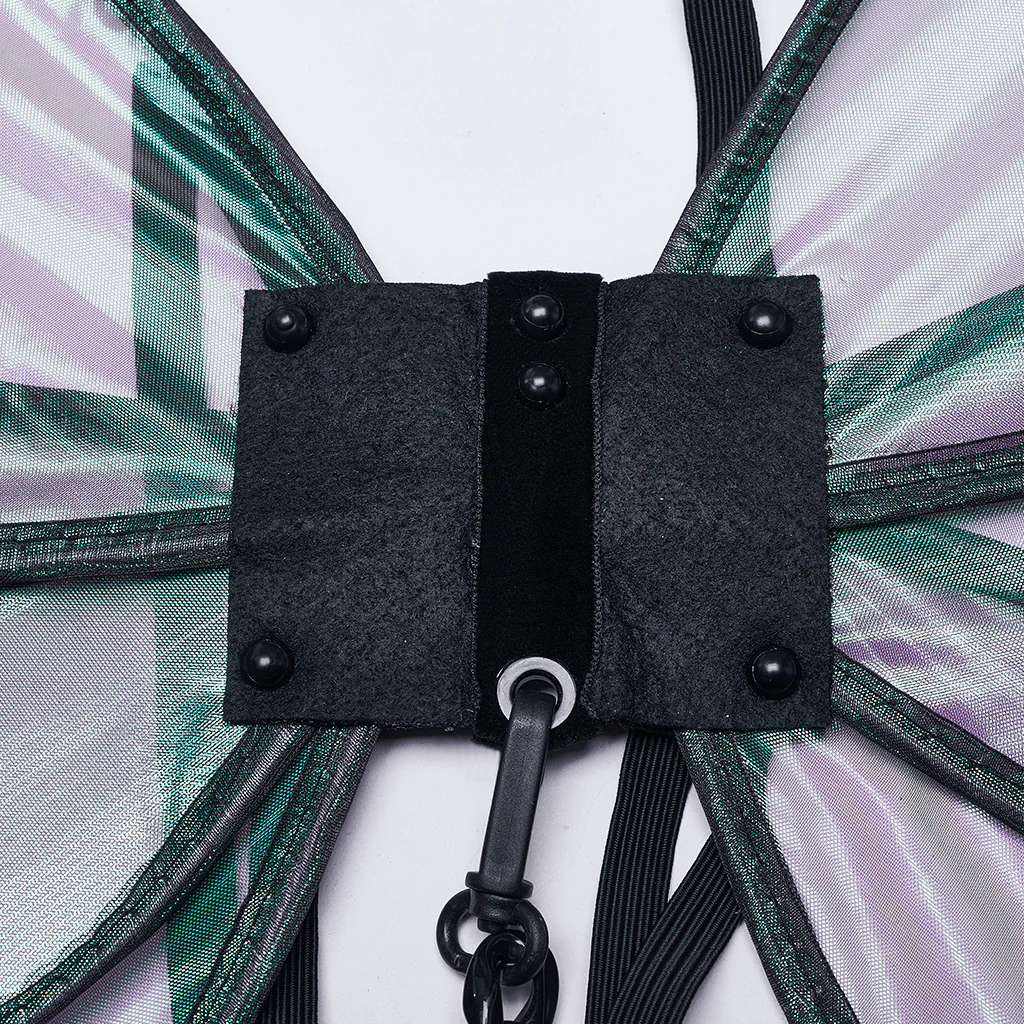 Punk Iridescent Mesh Butterfly Wings - Image 14