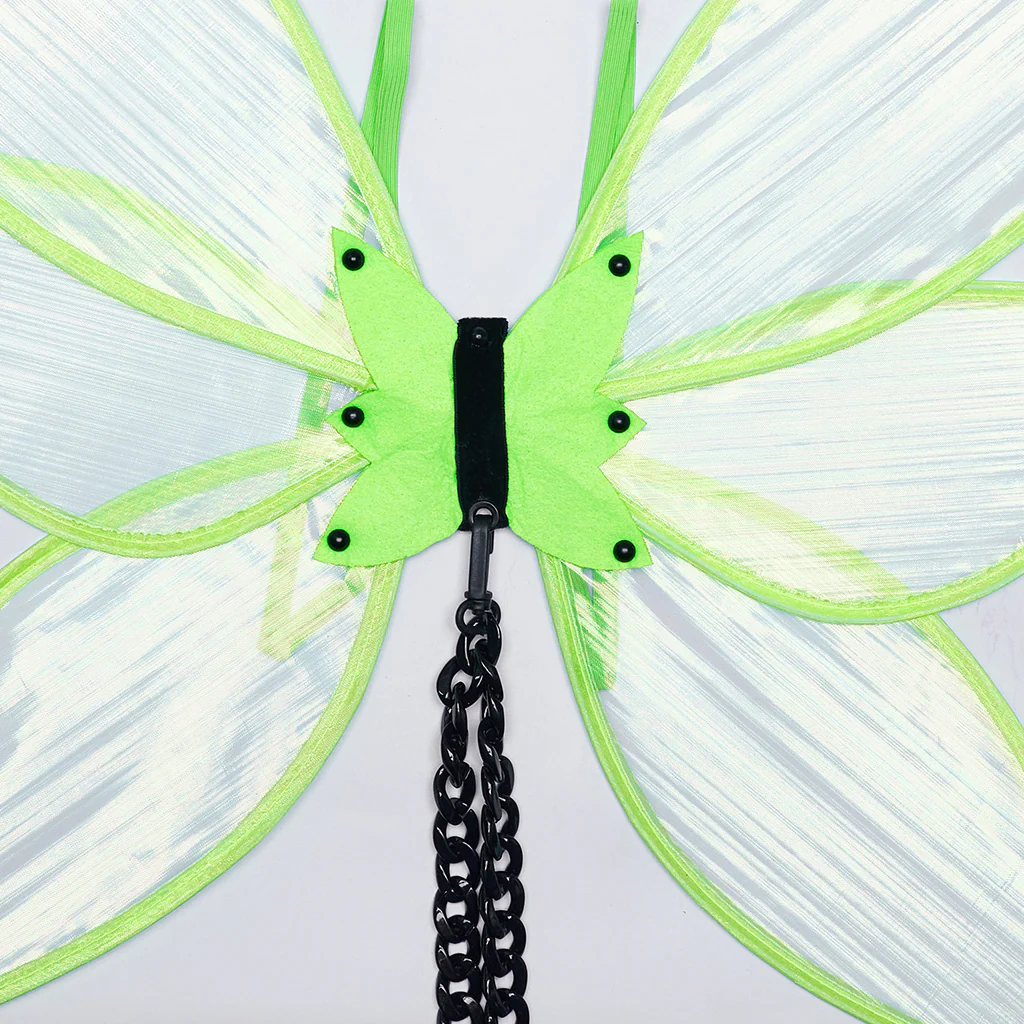Punk Iridescent Mesh Butterfly Wings - Image 3