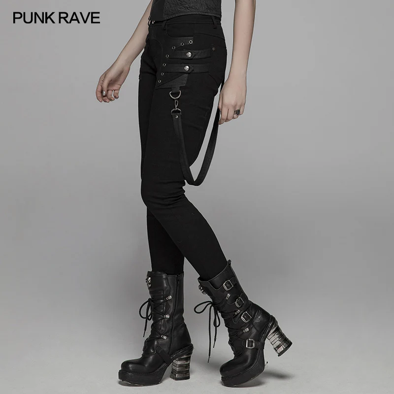 Punk Jean Long Pant With Removable Belt - Image 2