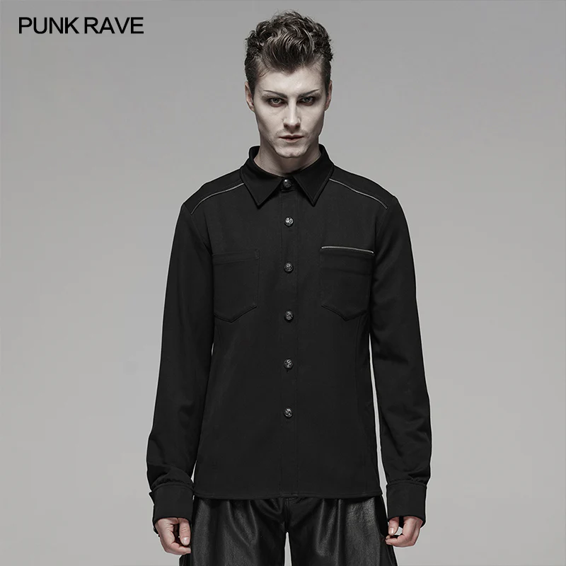 PUNK Light Metal Zipper Shirt