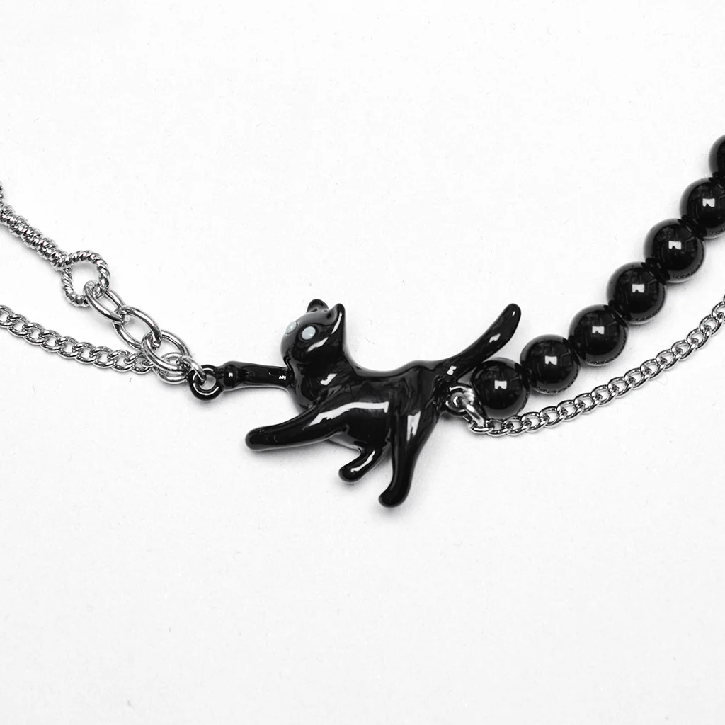 Punk Mesh Black Cat Choker - Image 7