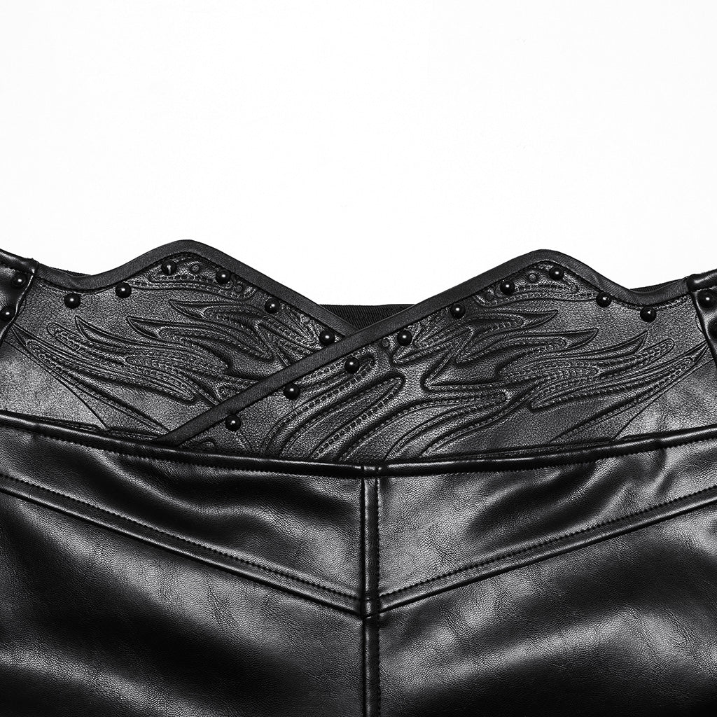Punk minimalist leather pants - Image 6