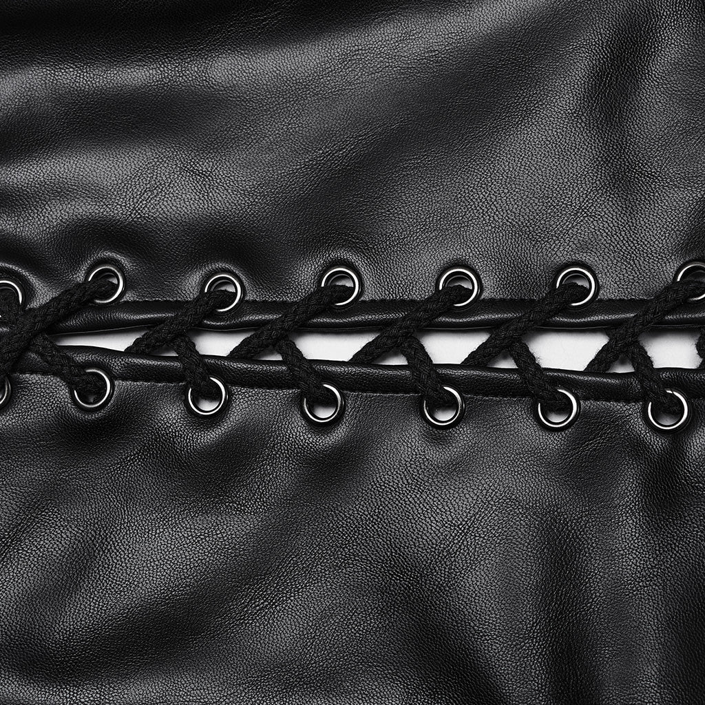 Punk minimalist leather vest - Image 7