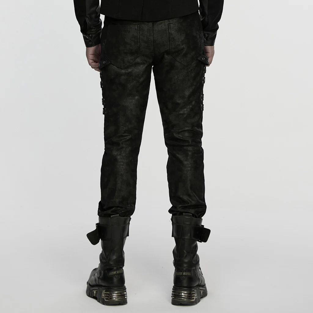 Punk mottled printed pants - Image 7