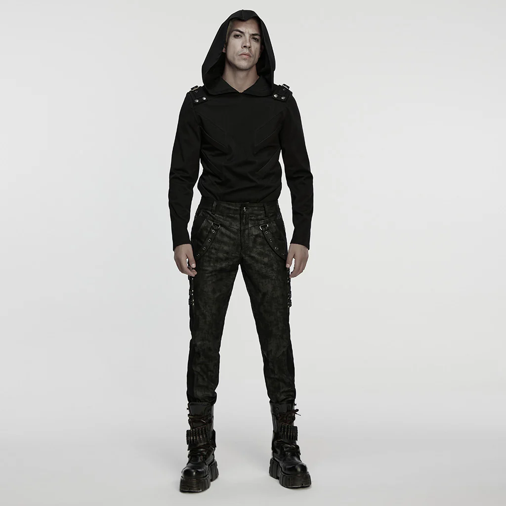 Punk mottled printed pants - Image 8
