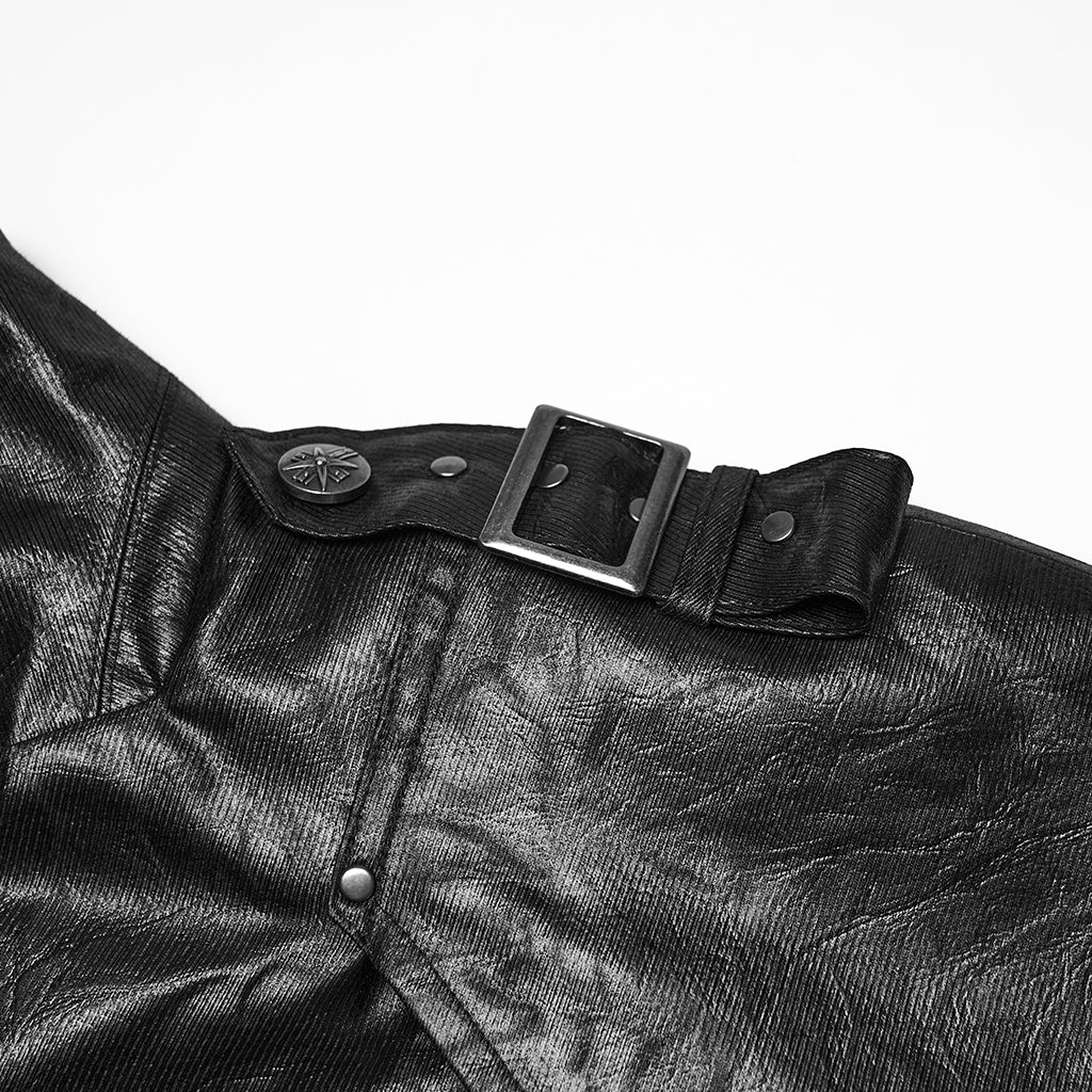 Punk one-piece shirt Military  cloak - Image 6