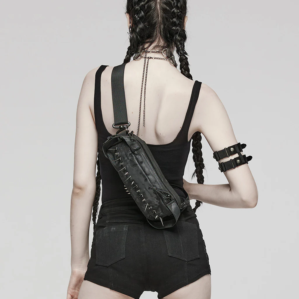 PUNK One Shoulder Spiked Bag - Image 3