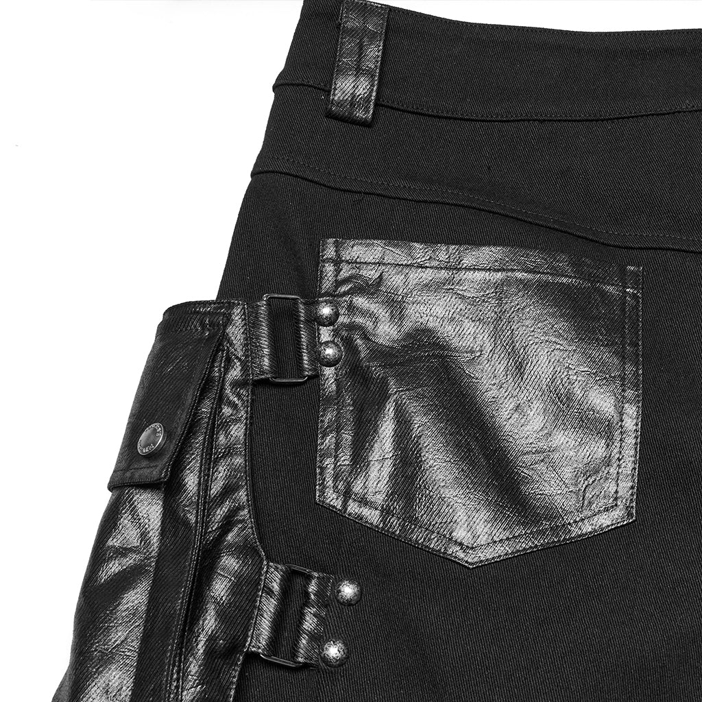 Punk oversized wrinkled shorts - Image 3