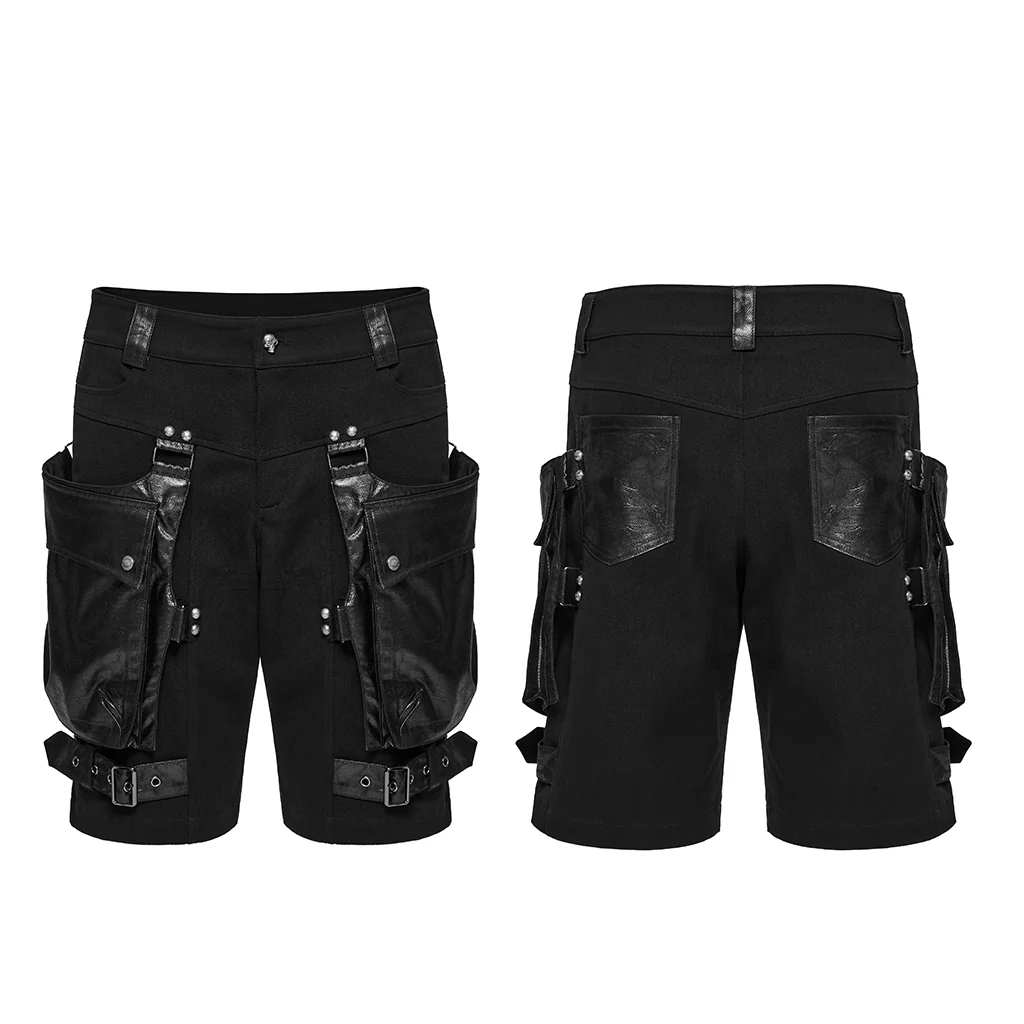 Punk oversized wrinkled shorts - Image 7
