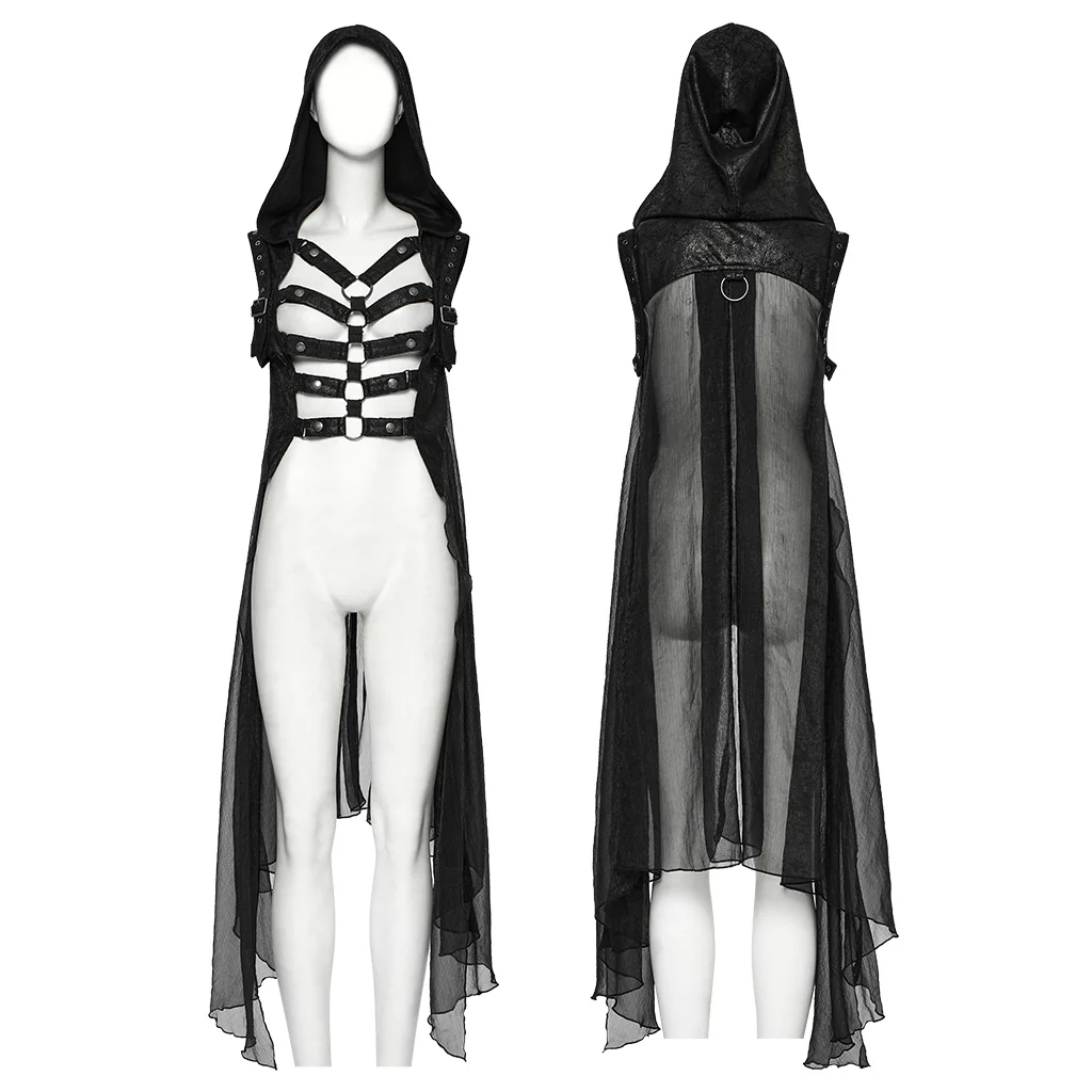 Punk personalized hollow skeleton vest - Image 6