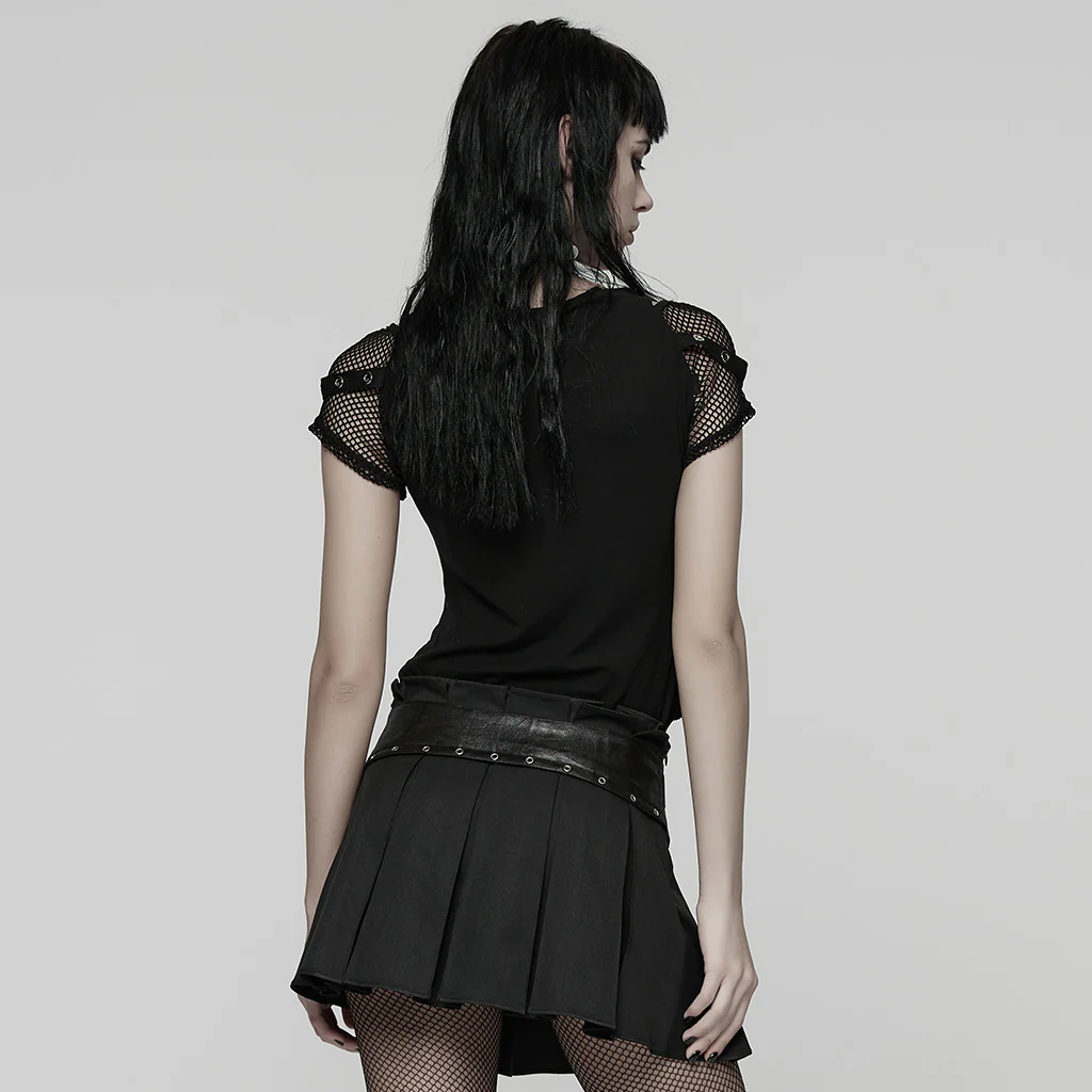 Punk cross print printed T-shirt - Image 7