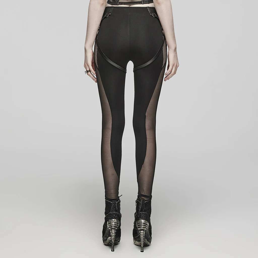 PUNK Radial Hollow Leggings - Image 4