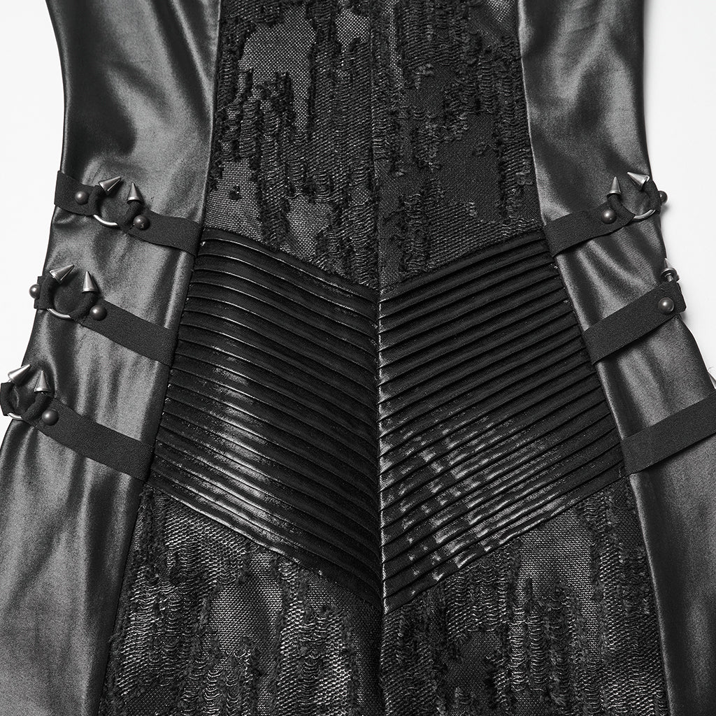 Punk Rebellious Sheer Mesh Dress - Image 7