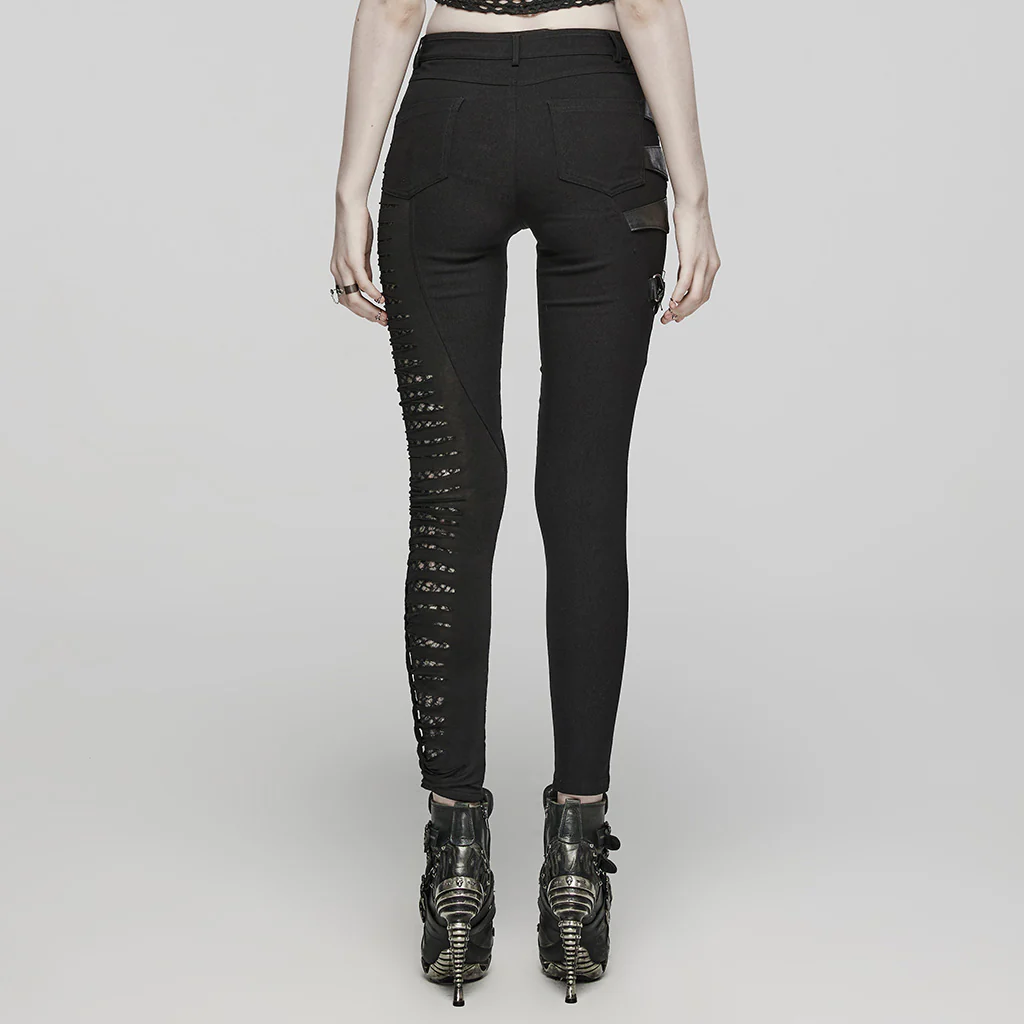 PUNK Recombined Asymmetric Pants - Image 4