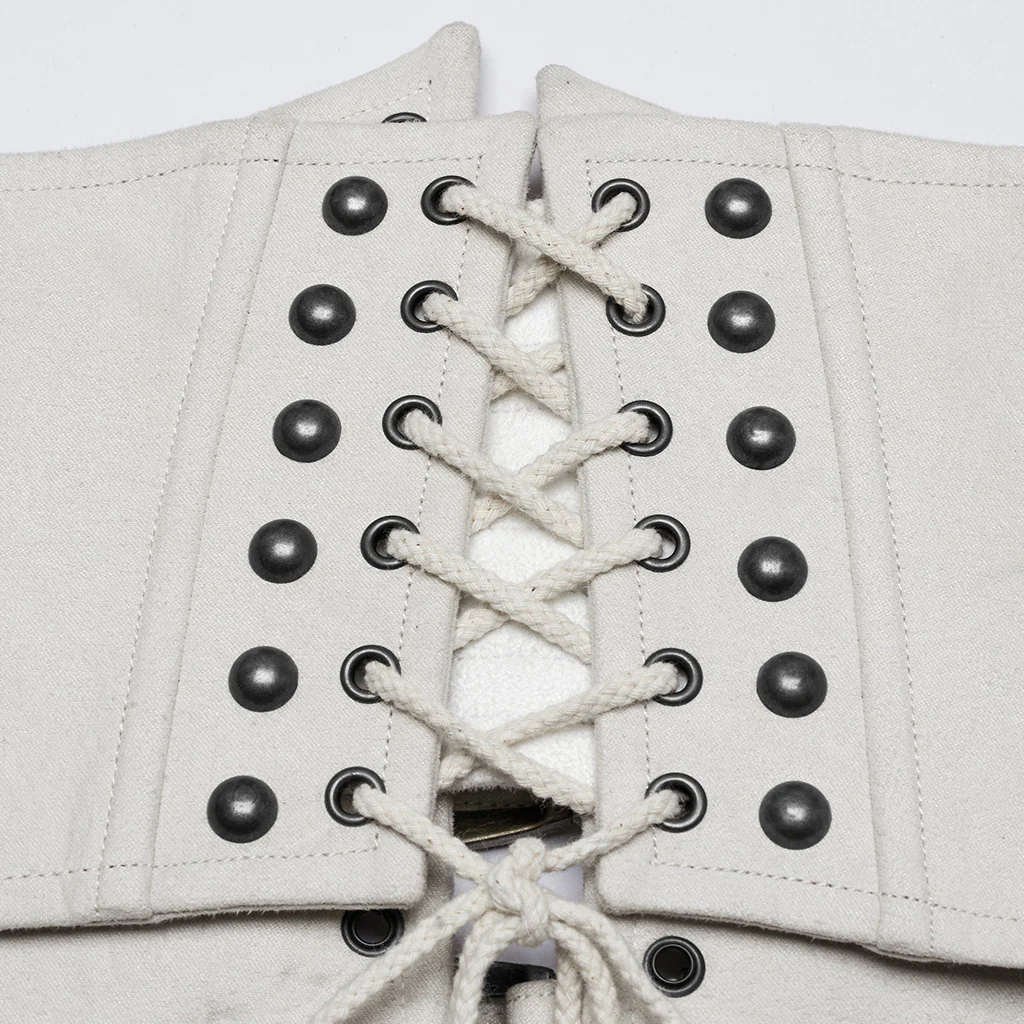 Punk Retro Leather Corset - Image 7