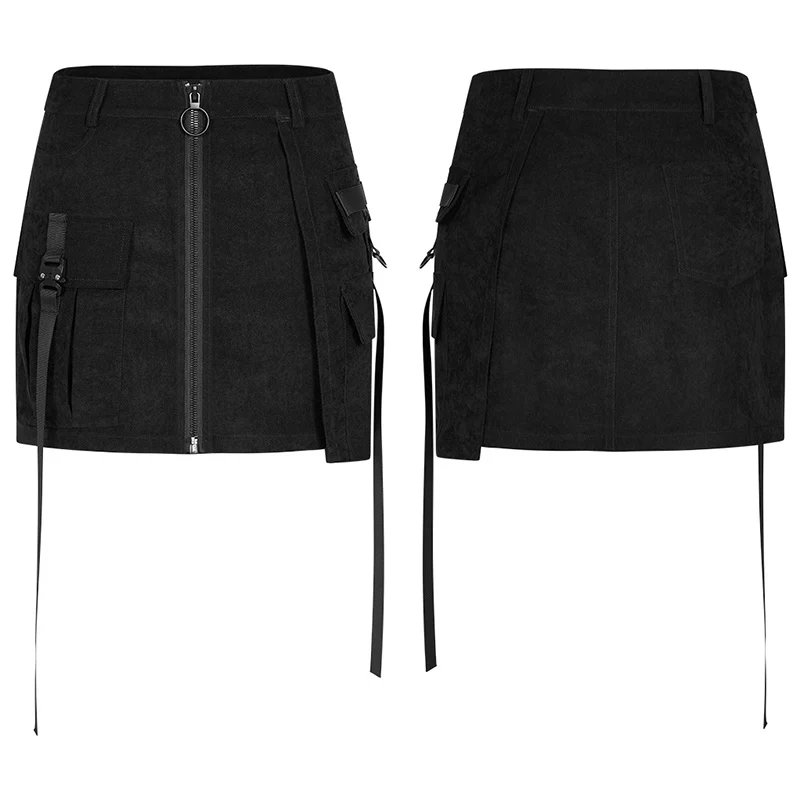 "PUNK" series A shape high waist skirt - Image 4