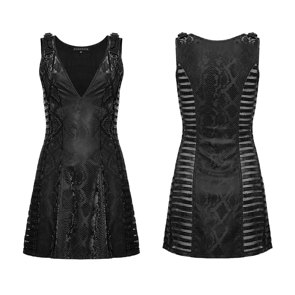 Punk sexy deep V-neck dress - Image 5