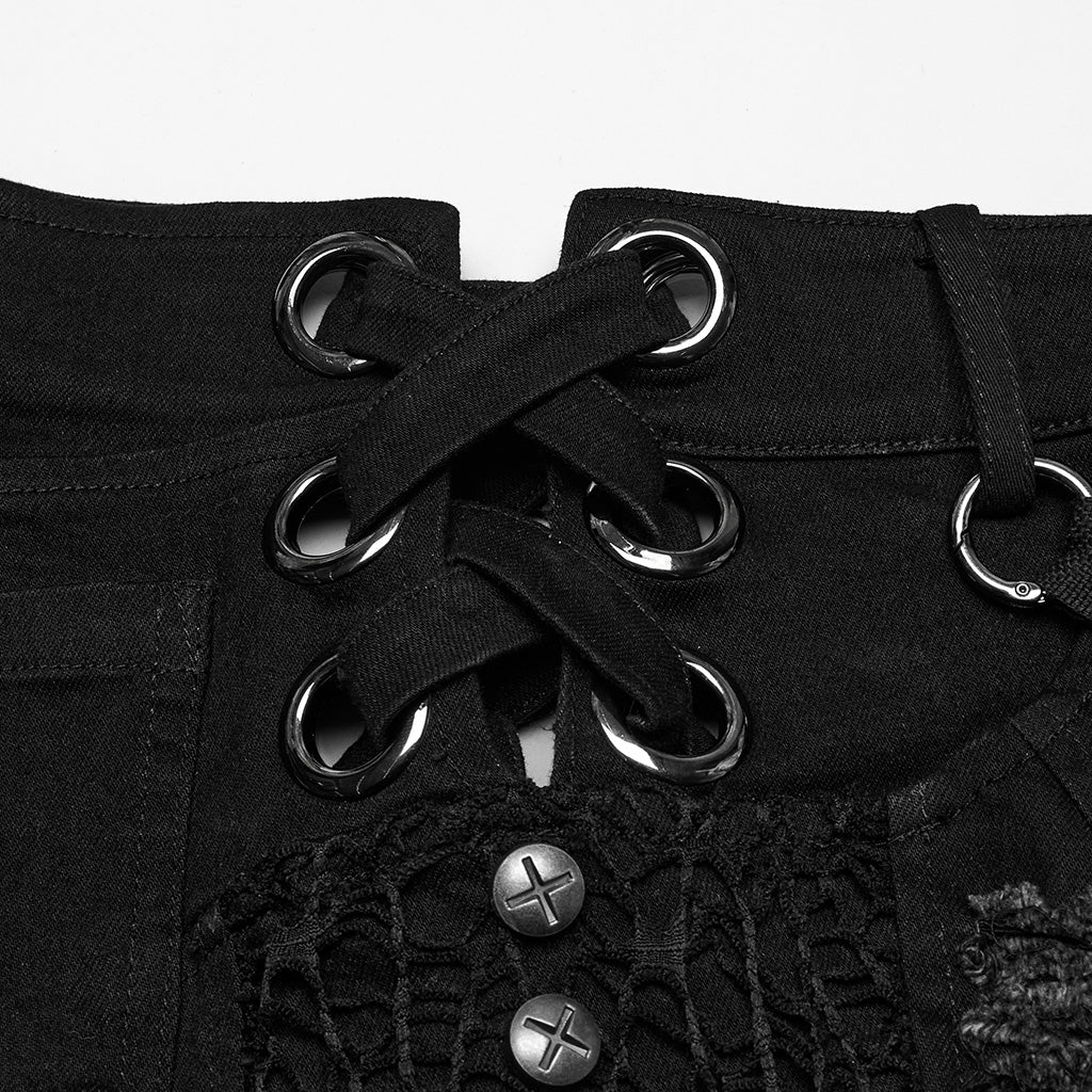 Punk sexy denim shorts - Image 8